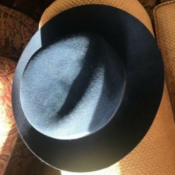 NEW! Rag & Bone Grosgrain Wool Fedora in DARK NAVY (L) main image 6